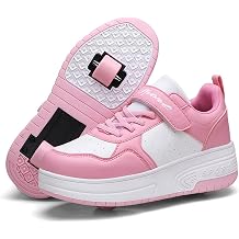 Roller Skate Shoes for Girls&Boys, Trainers Skating with Retractable Wheels-Stylish for Kids, Enhanced Safety Roller Sneakers - Perfect for Party, Birthday, Easter, Christmas