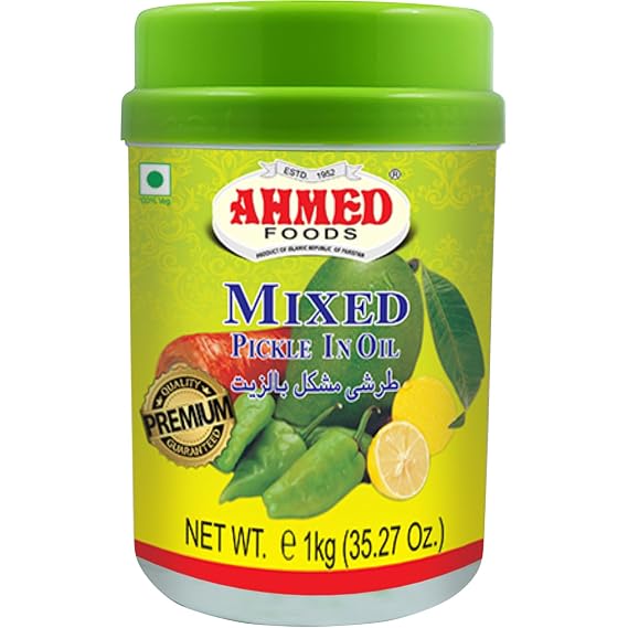 Ahmed food mixed pickle in oil, Brown