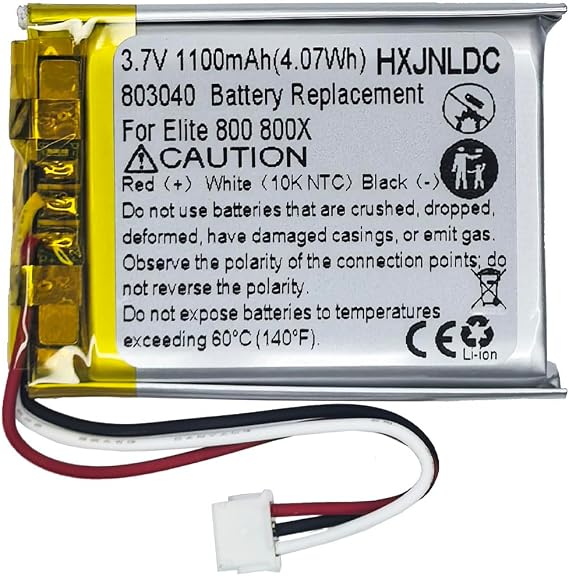 3.7V 803040 1100mAh Battery Replacement for Turtle Beach Elite 800 Elite 800X Stealth 700 Gen 2 Wireless Surround Sound Gaming Headset and DIY 3.7-5V Electronic Products Battery Replacement