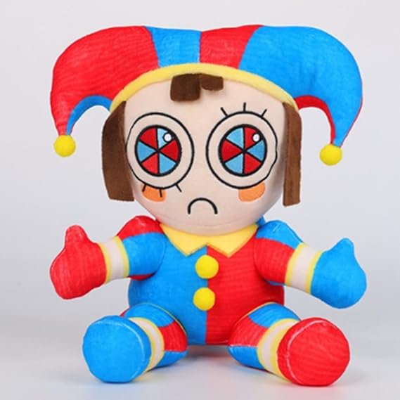 OUKEYI 27cm Plush Doll,Cute Cartoon Rabbit Stuffed Animal Plushie Doll, The Amazing Plush Toys Collectible Toys for Boys Girls