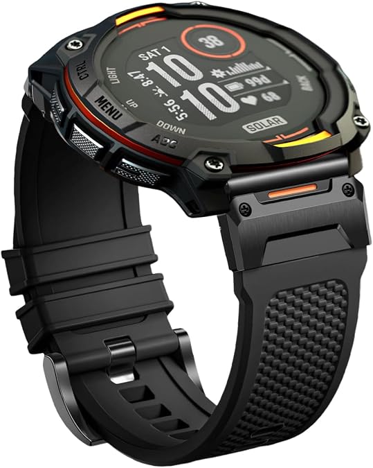 Tactical Band Compatible with Garmin Instinct/3/2/2X/1/Solar/Tactical/Tide/Esports 45mm 50mm,26mm 22MM Quick Fit Release Rugged Instinct Bands