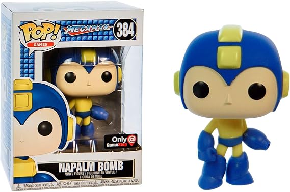 Funko Napalm Bomb (GameStop Exclusive): Mega Man x POP! Games Vinyl Figure & 1 POP! Compatible PET Plastic Graphical Protector Bundle [#384 / 34075 - B]