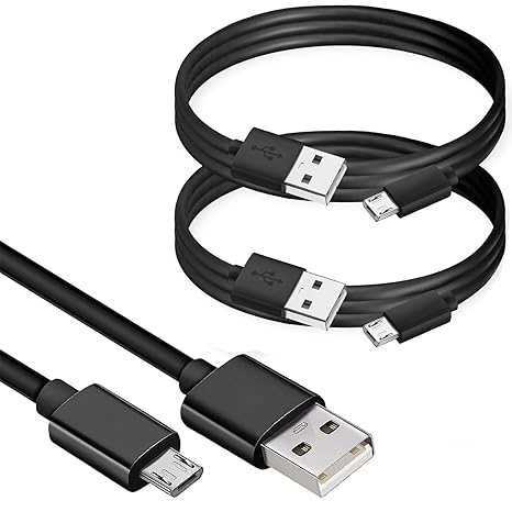 VOLT+ Professional Quick 2.0 Charge MicroUSB Compatible with Sony Xperia Z3 (2PACK) 6Ft/1.8M Turbo 18Watt Long Plus Data Cable Extra Strength for Fastest Speeds (Black)