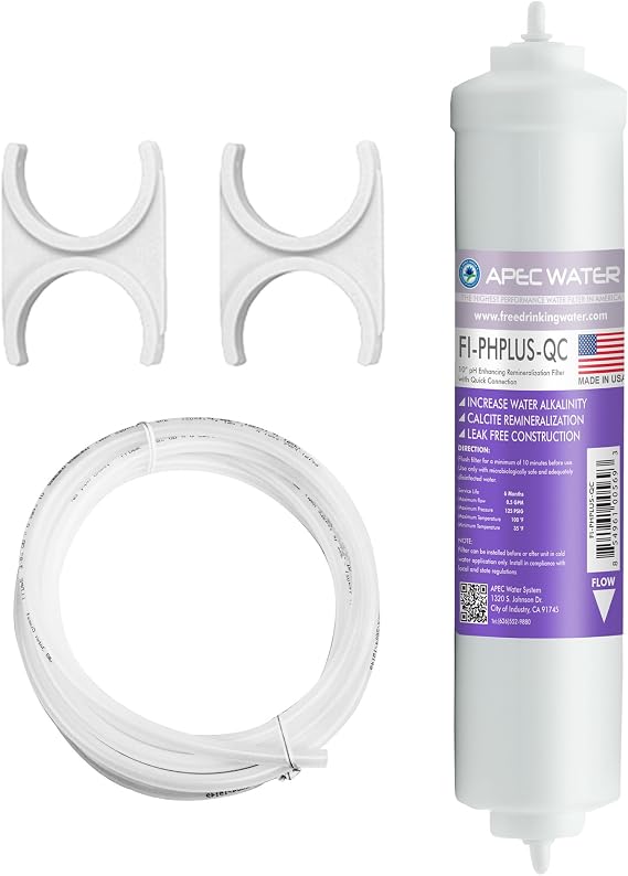 APEC Water PHPLUSKIT-14, 10" Alkaline Inline Filter Kit