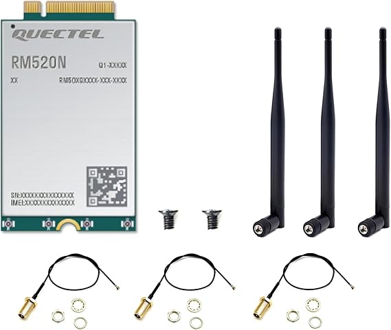WayPonDEV RM520N-GL IoT 5G NR Sub-6G Module, 5G Mini PCIe M.2 Network Card, 5G Cellular Data Modem, Supports 5G NSA and SA Modes, GNSS Receiver, for IoT and eMBB Applications (5G RM520N-GL Module)