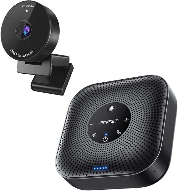 EMEET M0 Plus USB Bluetooth Speakerphone + C950 Webcam