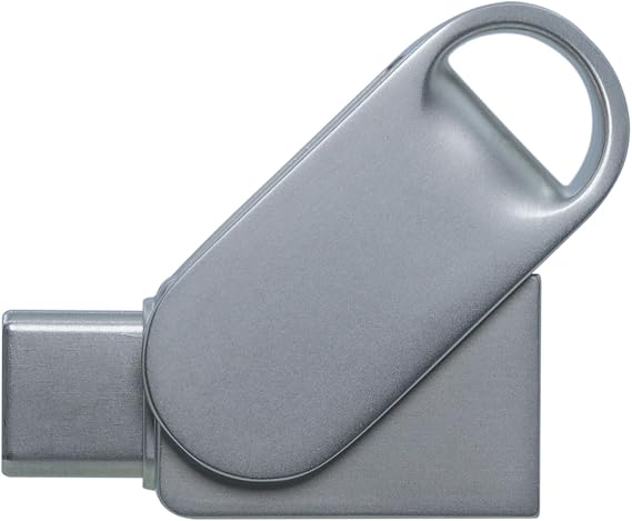 USB C Flash Drive 64GB, Dual USB 3.0 & Type-C Thumb Drive for Computer, Laptop, Android Phone, Tablet High-Speed Metal OTG Flash Drive (36127mm, 9.6g)