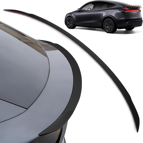 Rear Spoiler for Tesla Model Y Juniper 2025 2026, OEM Style ABS Lip Wing, Aerodynamic Upgrade with 3M VHB Tape for No-Drill Installation (Matte Black)