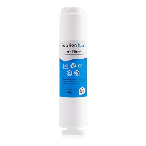 Ivation H2O Hot & Cold Countertop Reverse Osmosis Water TDS Filter System RO Replacement Filter IVAW51ROCRF
