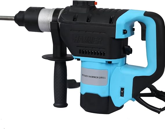 Rotary Hammer 1100W(Blue + Black) 1-1/2" SDS Plus Rotary Hammer Drill 3 Functions