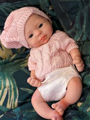 13 inch Realistic Full Body Silicone Baby Dolls Real Life Anatomically Correct Soft Silicone Baby Girl Dolls