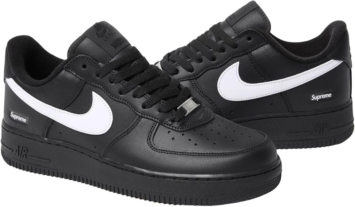 NIKE Supreme x Air Force 1 Low SP Black/White CU9225-002