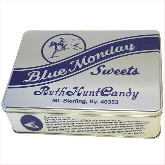 Original Blue Monday Candy Bar Tin