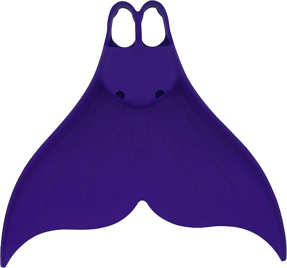 Fins Mermaid Swim Monofin for Snorkeling Diving Swimming Flippers Adult Men Womens (Purple, X-Large)