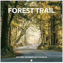 Calendar 2026-2027 - 2026-2027 Wall Calendar 18 months from Jul. 2026 - Dec. 2027, 12" x 24" (Open), Scenic Path Wall Calendars 2026 with Thick Paper