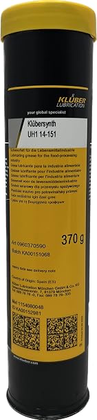 Kluber Lubrication Klubersynth UH1 14-151 Synthetic Lubricating Grease for The Food Processing and Pharmaceutical Industry 400g Cartridge