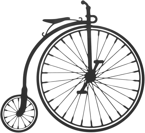HOMSFOU 12 Inch Metal Bicycle Wall Decor Retro Bike Shaped Wall Pendant Iron Art Sculpture for Indoor Outdoor Home Decoration