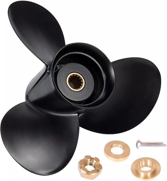 MARKGOO Aluminum Propeller for Evinrude Johnson Outboard 15-35 HP