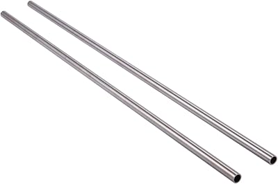 Jaquiain 2Pcs 304 Stainless Steel Capillary Tube Pipe OD 10mm x 8mm ID Length 500mm