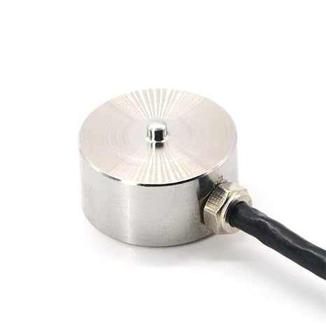 Mini Load Cell Sensor,Button Type Scale Weigh Force Pressure Sensor,Test Tension and Compression,High Precision 0.2% Diameter 20 mm*12mm with 3m Cable (0-50KG)