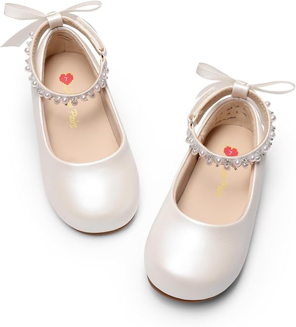 DREAM PAIRS Girls Dress Shoes Mary Jane Flats