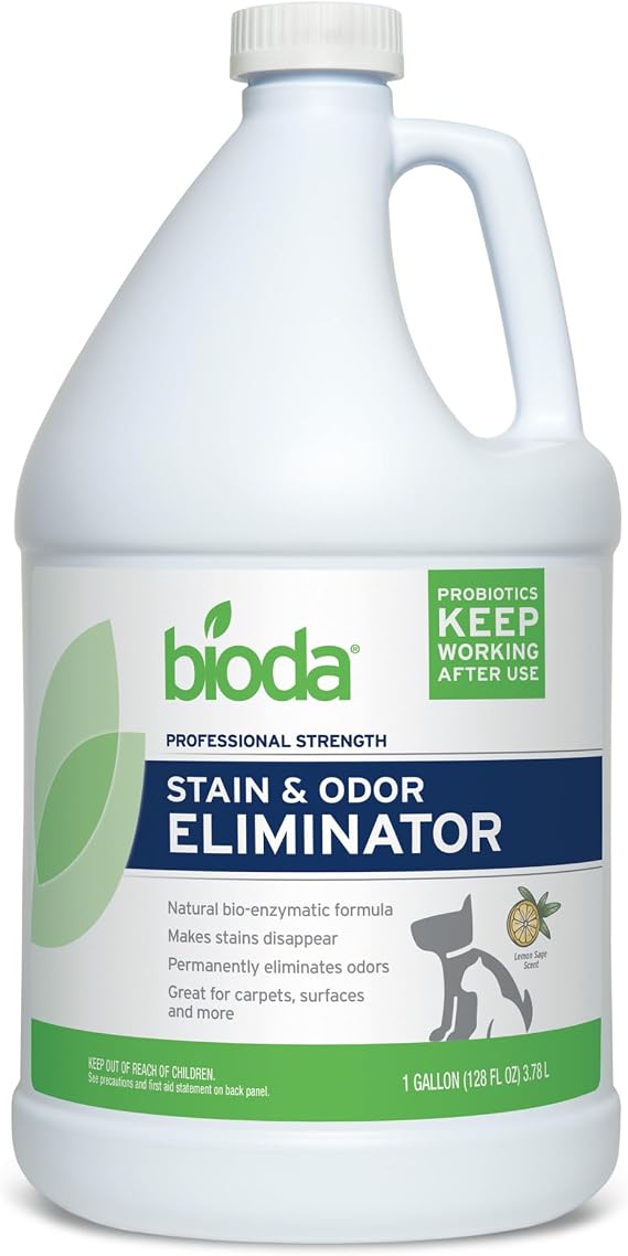 Bioda Commercial Strength Enzymatic Stain & Odor Eliminator for Pets, 1 gal