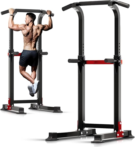 ZENOVA Pull Up Bar, Free Standing Dip Bar Station for Home Gym