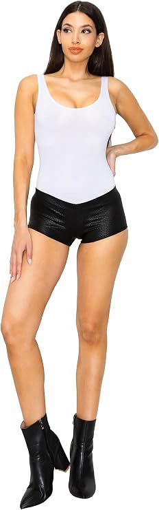 J2 Love Women's Metallic Booty Shorts