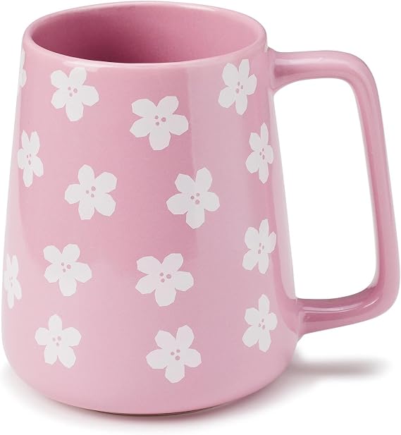 24 oz Large Ceramic Coffee Mug with Big Handle, Handmade Kiln Glazed Large Coffee Mug Tea Cup, Novelty Mug，Unique Uneven Surface for Office and Home，Microwave and Dishwasher Safe (Purple)