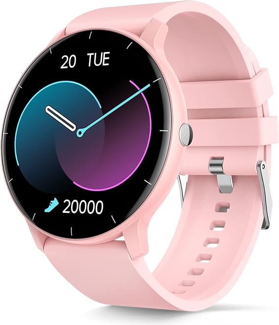 Smart Watches for Android iOS Phones IP67 Waterproof Smartwatch with Touch Screen Digital Watch Fitness Trackers Heart Rate Monitor Blood Pressure Monitor Step Counter Women Men Activity Watch