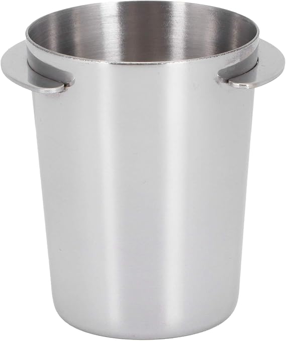 51mm Coffee Dosing Cup, Silver Sturdy Espresso Dosing Cup Stainless, Convenient 51mm Coffee Metering Cup as Accessory Tool for Homes, Milk Tea Shops, Coffee Shops