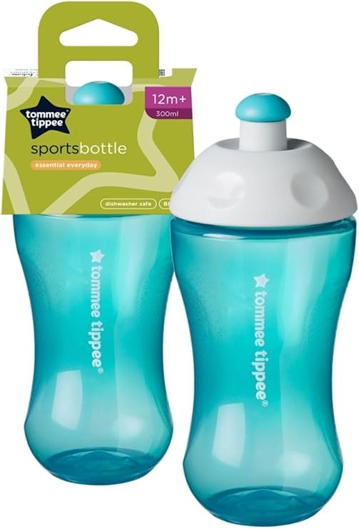 tommee tippee Akıtmaz Damlatmaz Isı Yalıtımlı Sportif Bardak Suluk 300 ML 12AY+ TURKUAZ
