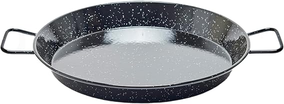 Garcima 14-Inch Enameled Steel Paella Pan, 36cm