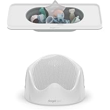 Angelcare Baby Bath Bundle Ergonomic Bath Support + Collapsible Bath Shelf | Newborn Bath Seat & Organizer | BPA-Free, Space-Saving