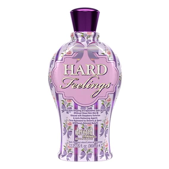 Devoted Creations Hard Feelings - Ultra Dark Glowing Encapsulated DHA Bronzer Dark Tanning Lotion
