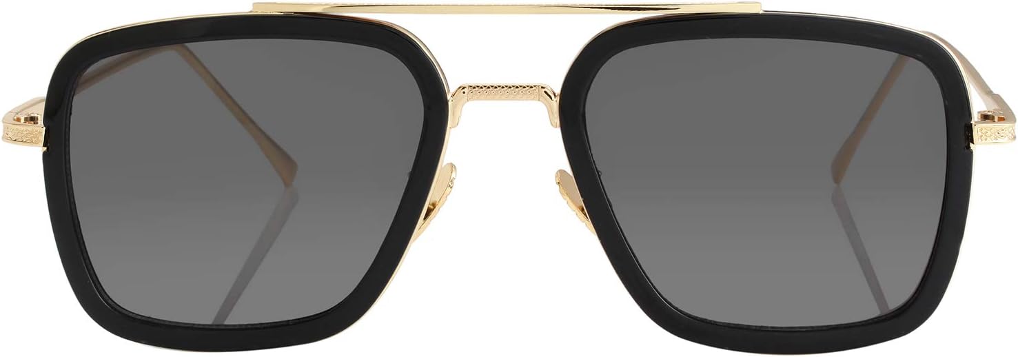 Kursan Polarized Tony Stark Sunglasses Men Women Iron Man and Spider Man
