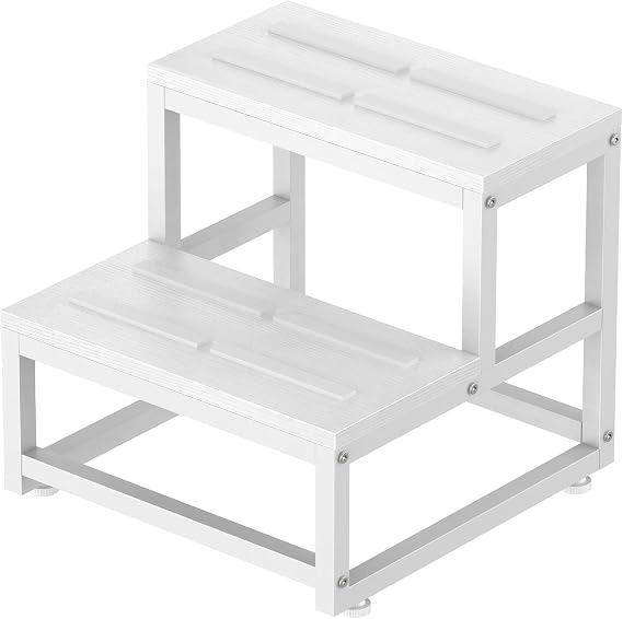 LIANTRAL 2 Step Stool for Adults & Kids, Bedside Step Stool for High Bed