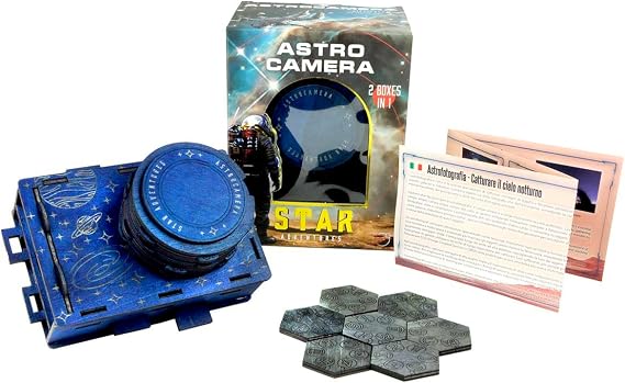 Logica Puzzles Art. Astrocamera - 2 Brain Teasers in 1-2 Secret Boxes in 1 - Difficulty 4/6 Extreme - Star Adventures Series