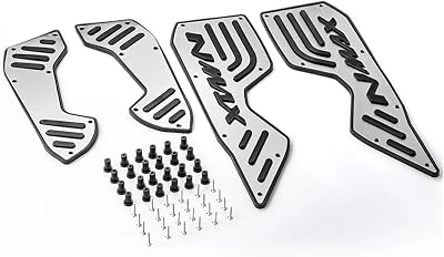 Fit for Fit for yamahaa NMAX 155 Nmax155 2020-2024 2023 2022 2021 N-MAX155 nmax Footboard Plate Slip Pedals Motorcycle AccessoriesSilver