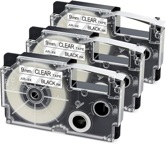 XR-9X2S XR-9X Label Tape Replace for Casio 3/8" 9mm