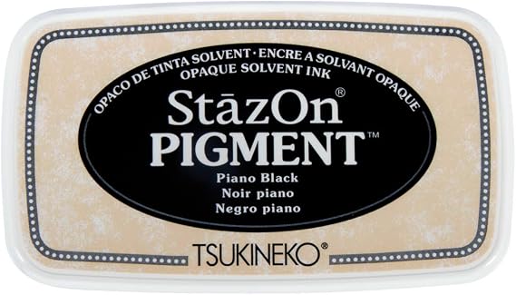 Rayher StazOn Pigment Ink Pad, Black, 9.6 x 5.5 x 2.2 cm