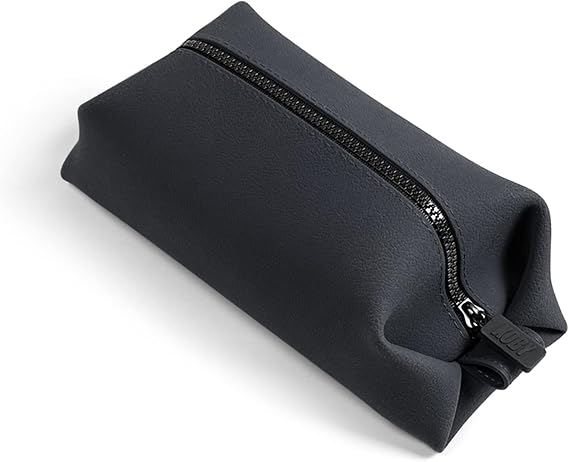 TOOLETRIES The Koby Dopp Kit Toiletry Bag Lite 9" x 4.5" x 4.5", Charcoal | Compact silicone leak-resistant travel toiletry bag with a heavy-duty zipper that's easy to clean.