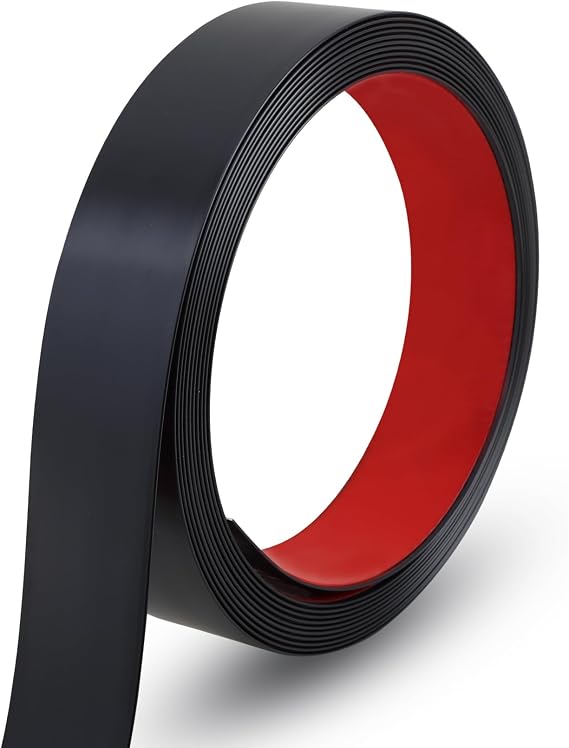 Gaahing 196.8" x 1.5" Matte Black Molding & Wall Trim, Flexible Peel and Stick Decorative Strip for Tile, Mirror, Ceiling, Floor, Panel, Cabinet