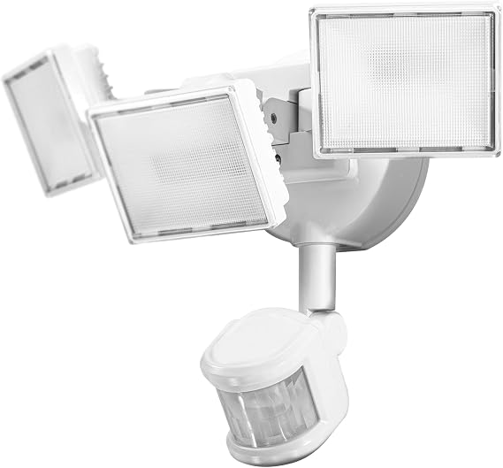 Koda Outdoor Motion Activated LED Security Floodlight with 3000 Lumens, Aluminum Construction, Automatic On and Off, 240 Motion Sensing Range, up to 70 ft Coverage, Adjustable Brightness,
