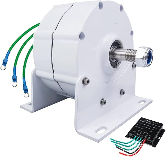 Low Speed 2000W 110V/220V Gearless Permanent Magnet Generator AC Alternators Use for Wind Turbine Water Turbine(with Controller)