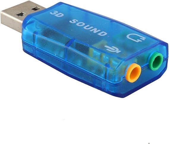 USB Audio Sound Card Adapter for 2000 / USB 2.0 Virtual External Mic Speaker 3D 5.1 Channel Audio PC Sound Card Adapter