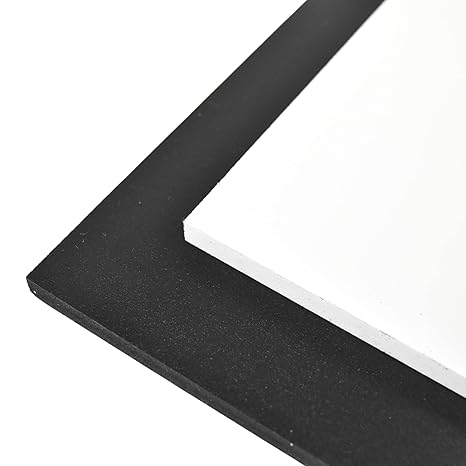 BuyPlastic White Expanded PVC Plastic Sheet 3mm (1/8") Thick, Size 24" x 36", Polyvinyl Chloride Foam Board Actual Dimensions - 23.75 in x 35.75 in