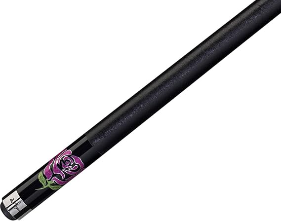 Players Flirt F-2770 Chic Black/Rose Flower Pool/Billiards Cue Stick