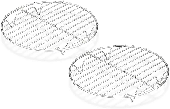 TeamFar Round Cooling Rack Set of 2, 712 Inch