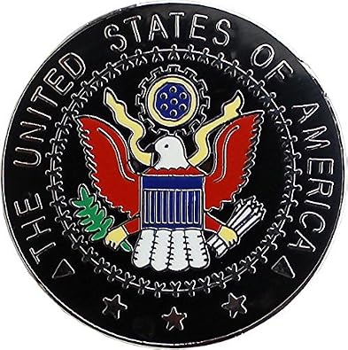 Support the United States (Seal) 1 inch Diameter Metal Novelty Lapel Pin